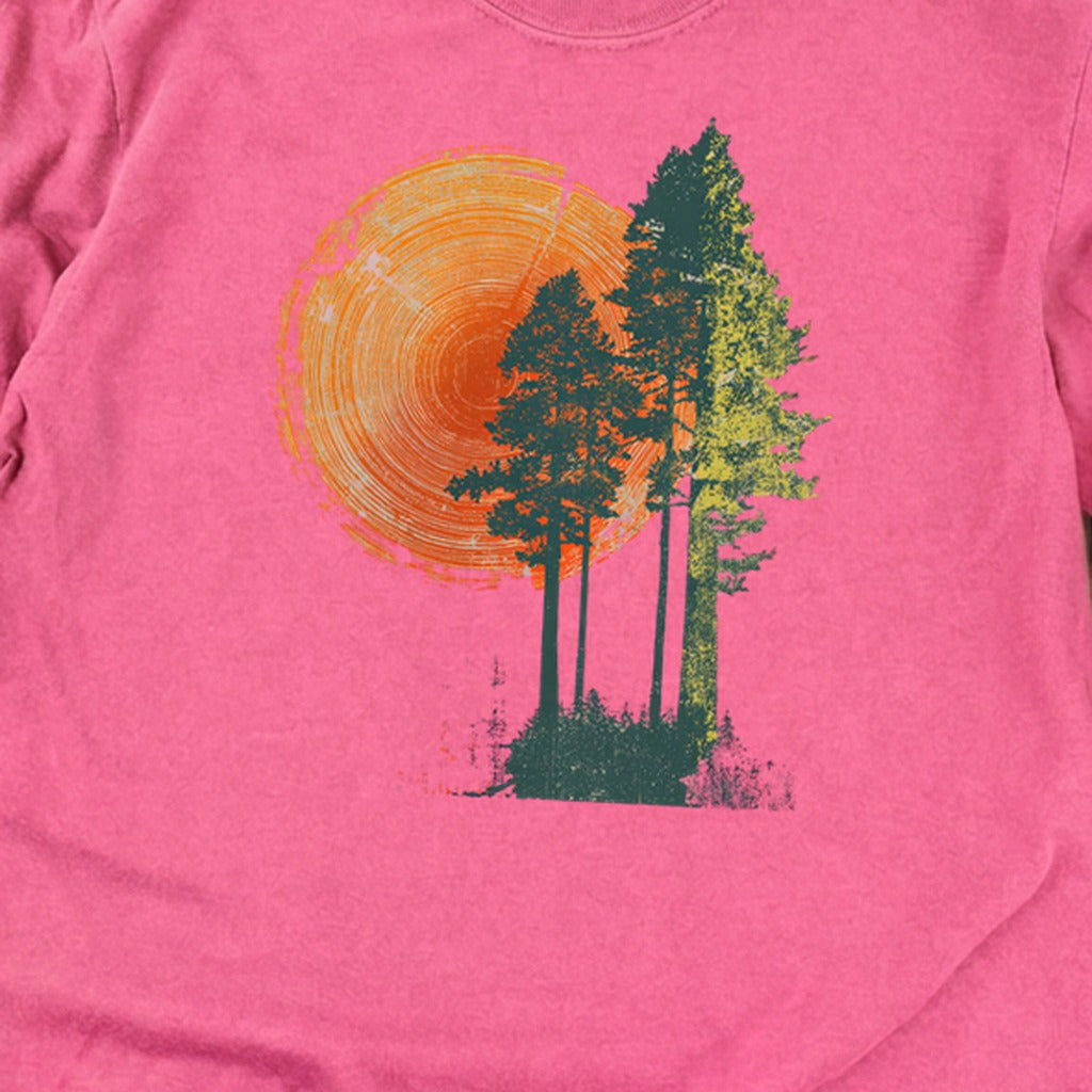 Woodcut Pines Cotton Long Sleeve