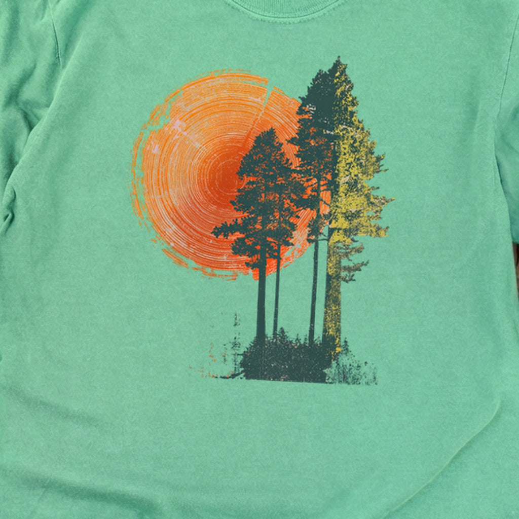 Woodcut Pines Cotton Long Sleeve