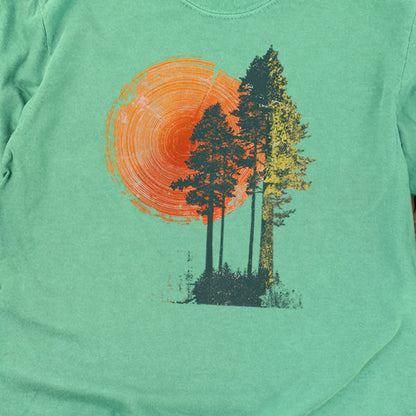 Woodcut Pines Cotton Long Sleeve
