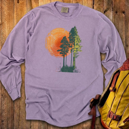 Woodcut Pines Cotton Long Sleeve