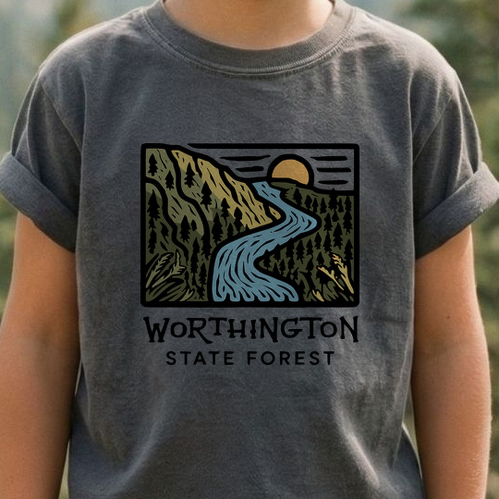 Worthington State Forest Kids Cotton T-Shirt