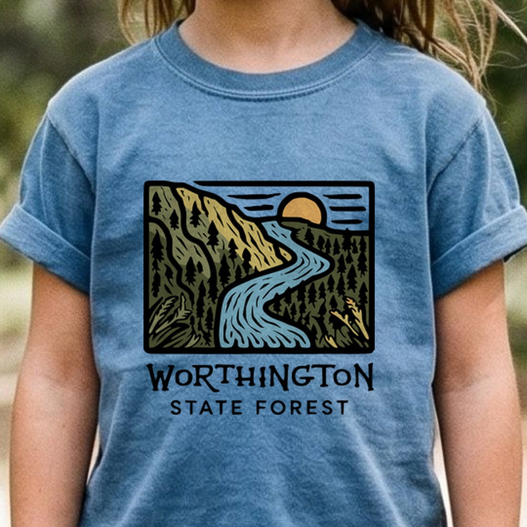 Worthington State Forest Kids Cotton T-Shirt