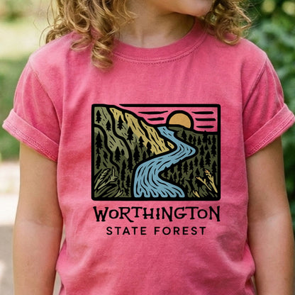 Worthington State Forest Kids Cotton T-Shirt