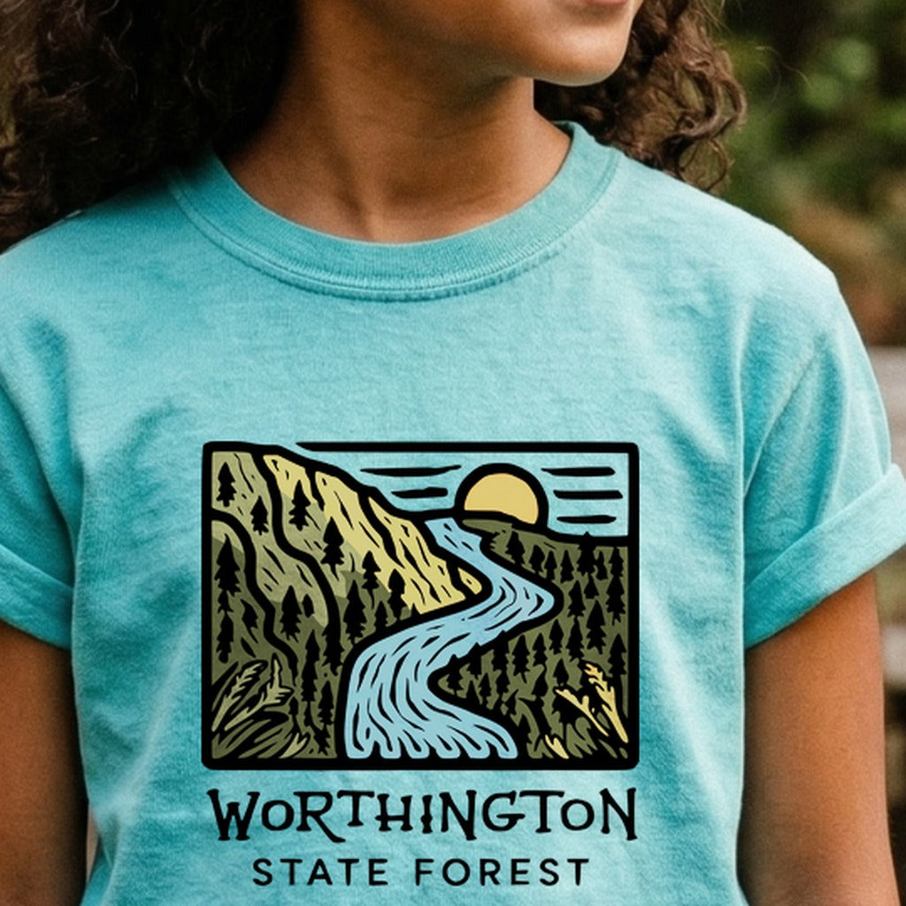 Worthington State Forest Kids Cotton T-Shirt