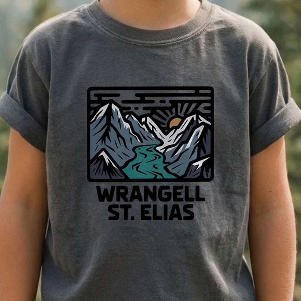 Wrangell St. Elias National Park Kids Cotton T-Shirt