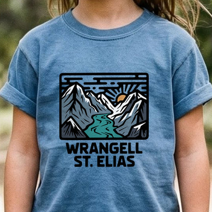 Wrangell St. Elias National Park Kids Cotton T-Shirt