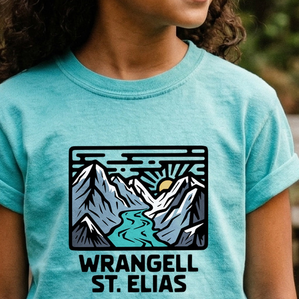 Wrangell St. Elias National Park Kids Cotton T-Shirt