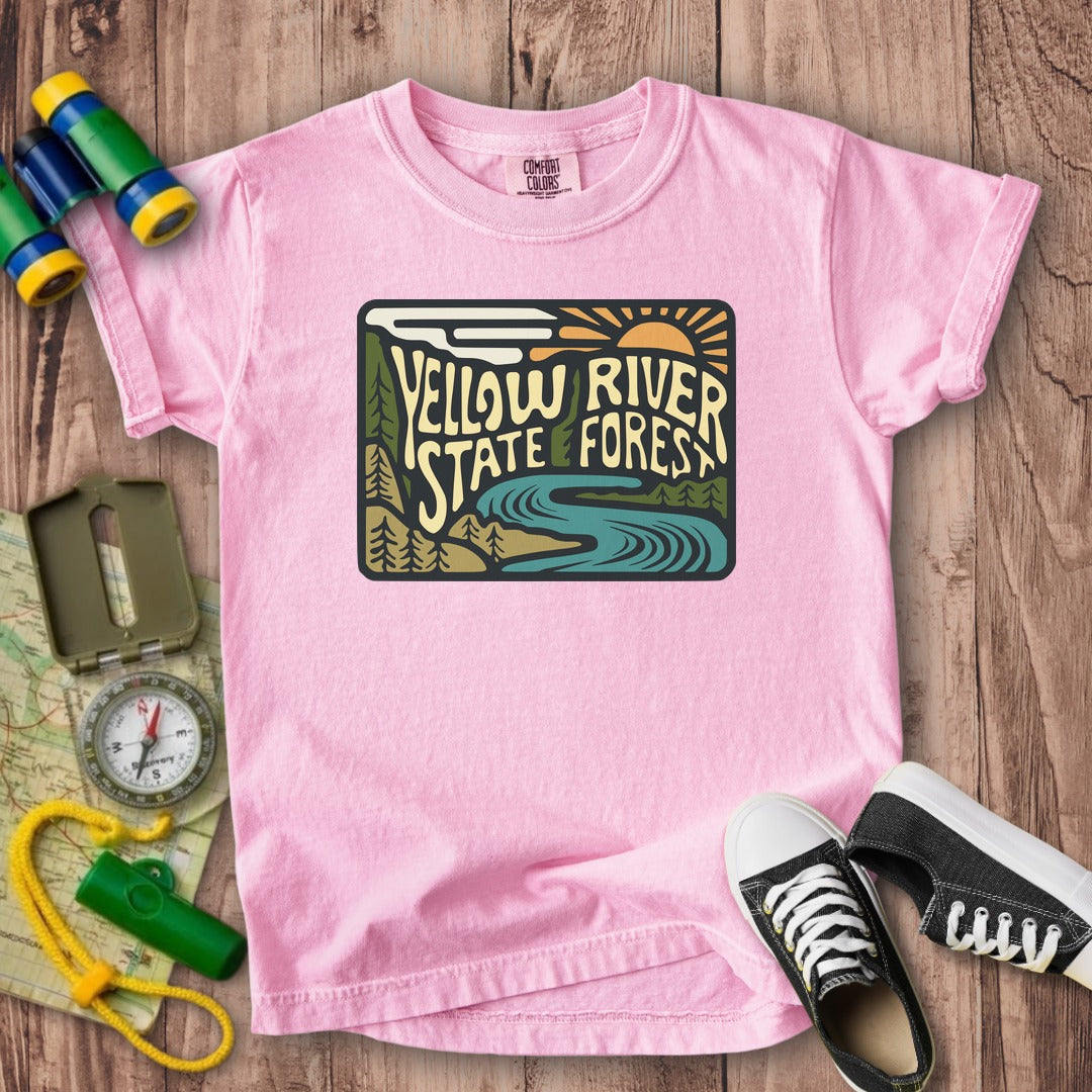 Yellow River State Forest Kids Cotton T-Shirt