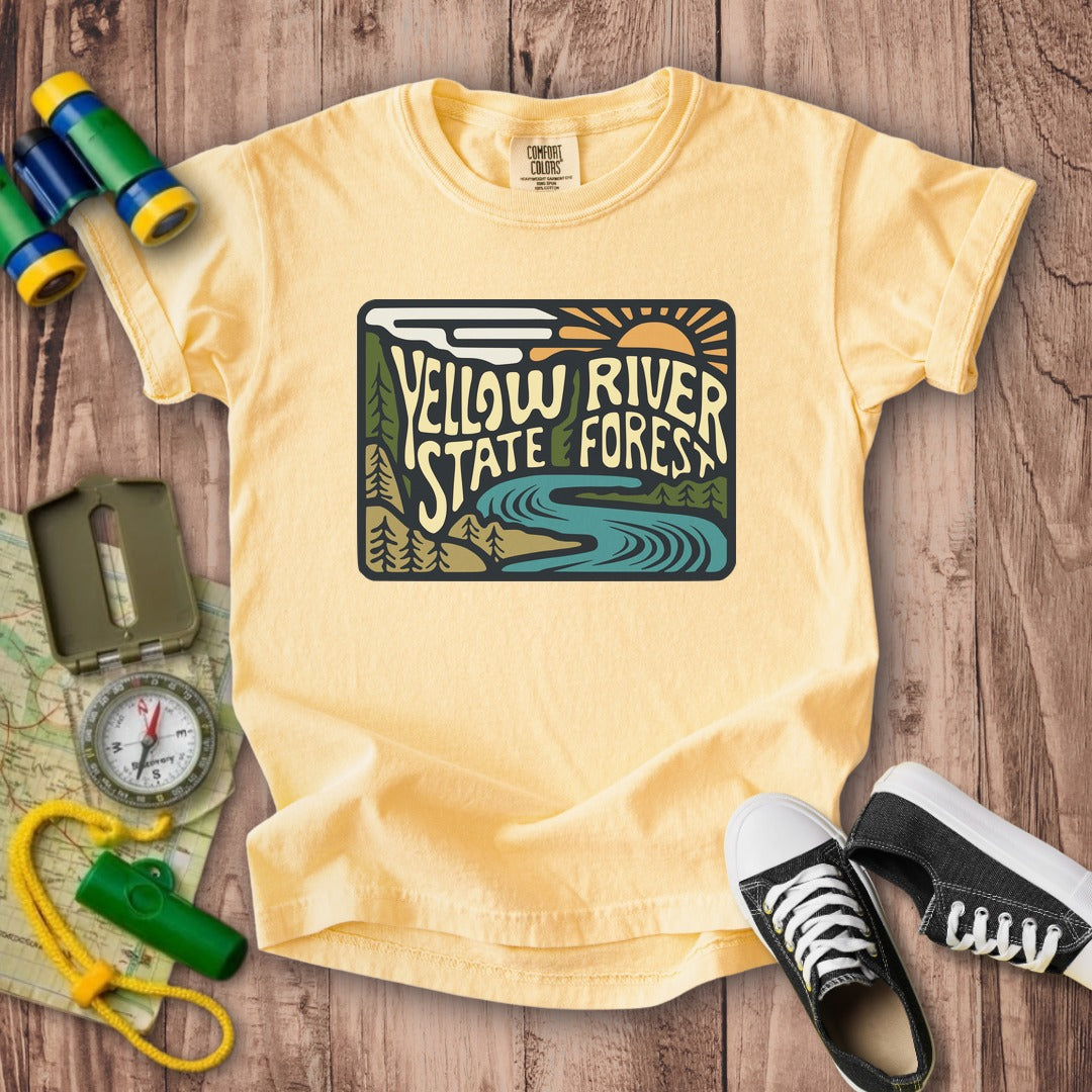 Yellow River State Forest Kids Cotton T-Shirt