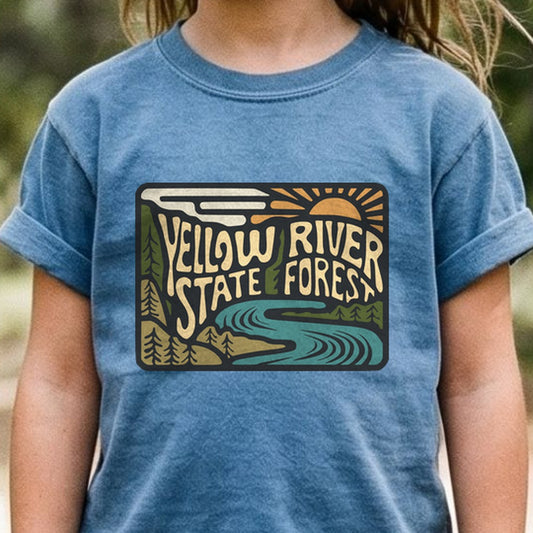 Yellow River State Forest Kids Cotton T-Shirt
