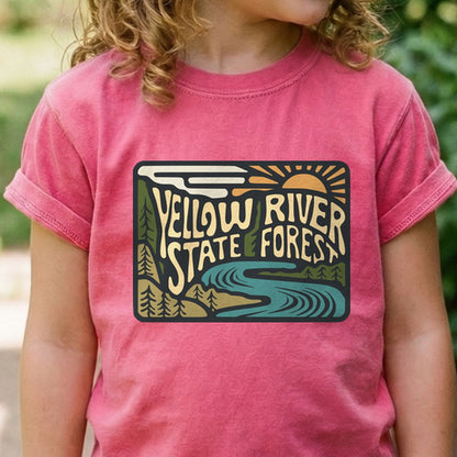 Yellow River State Forest Kids Cotton T-Shirt