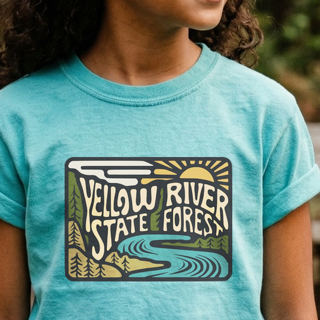 Yellow River State Forest Kids Cotton T-Shirt
