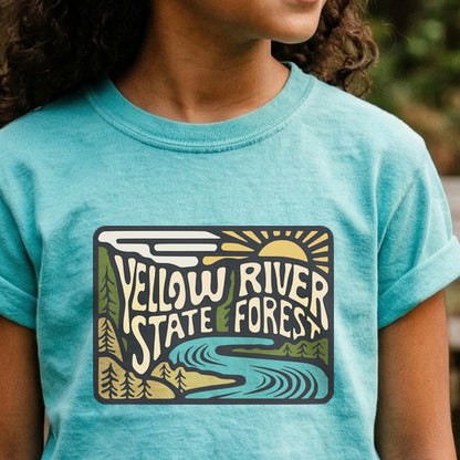 Yellow River State Forest Kids Cotton T-Shirt