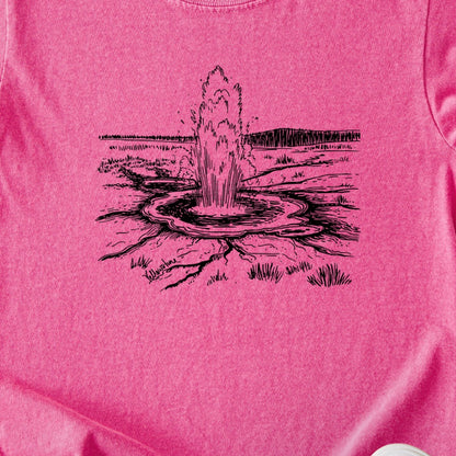 Yellowstone Line Drawing Kids Cotton T-Shirt