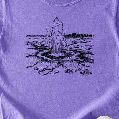 Yellowstone Line Drawing Kids Cotton T-Shirt