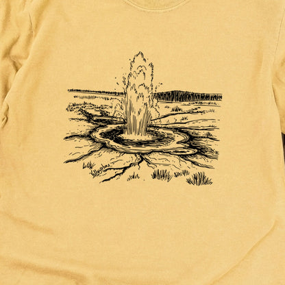 Yellowstone Line Drawing Cotton Long Sleeve