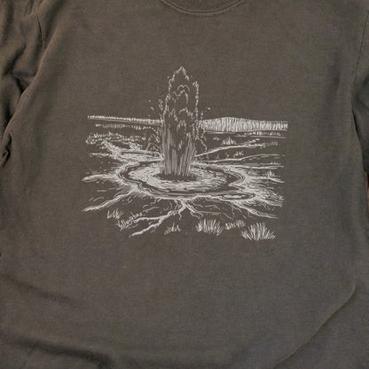 Yellowstone Line Drawing Cotton Long Sleeve