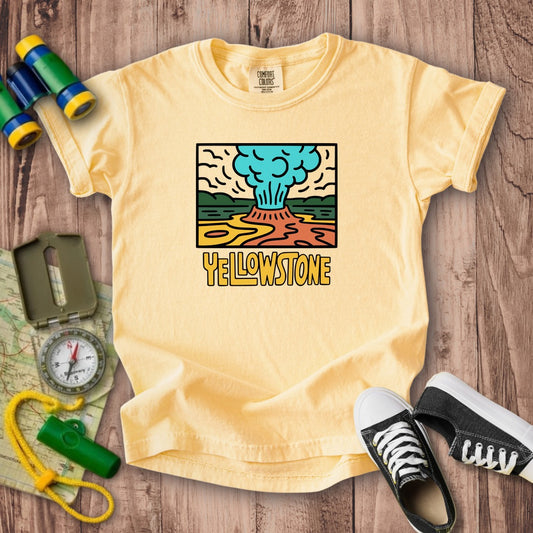 Yellowstone National Park Kids Cotton T-Shirt