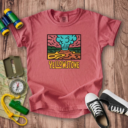 Yellowstone National Park Kids Cotton T-Shirt