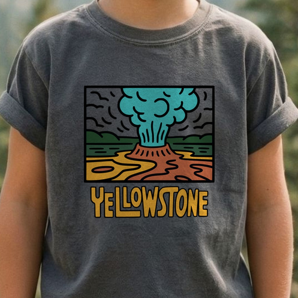 Yellowstone National Park Kids Cotton T-Shirt