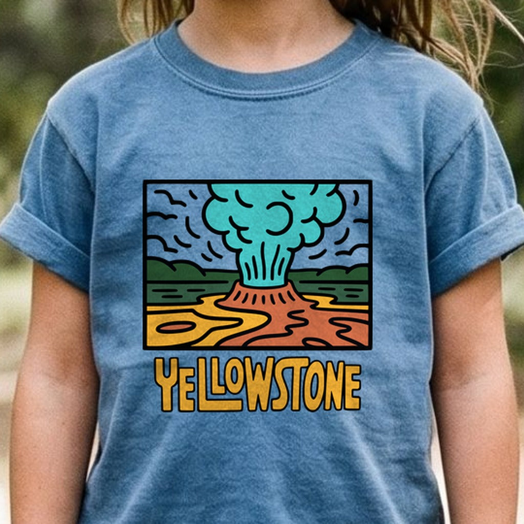 Yellowstone National Park Kids Cotton T-Shirt