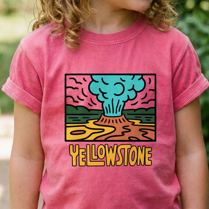 Yellowstone National Park Kids Cotton T-Shirt