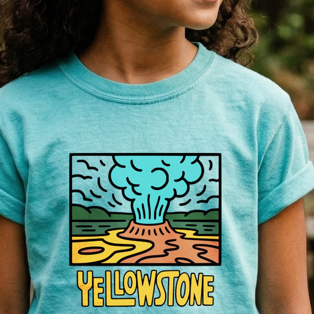 Yellowstone National Park Kids Cotton T-Shirt