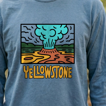 Yellowstone National Park Cotton Long Sleeve