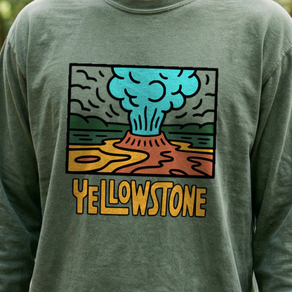 Yellowstone National Park Cotton Long Sleeve