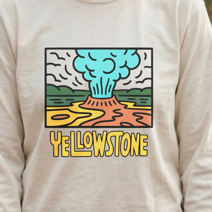 Yellowstone National Park Cotton Long Sleeve