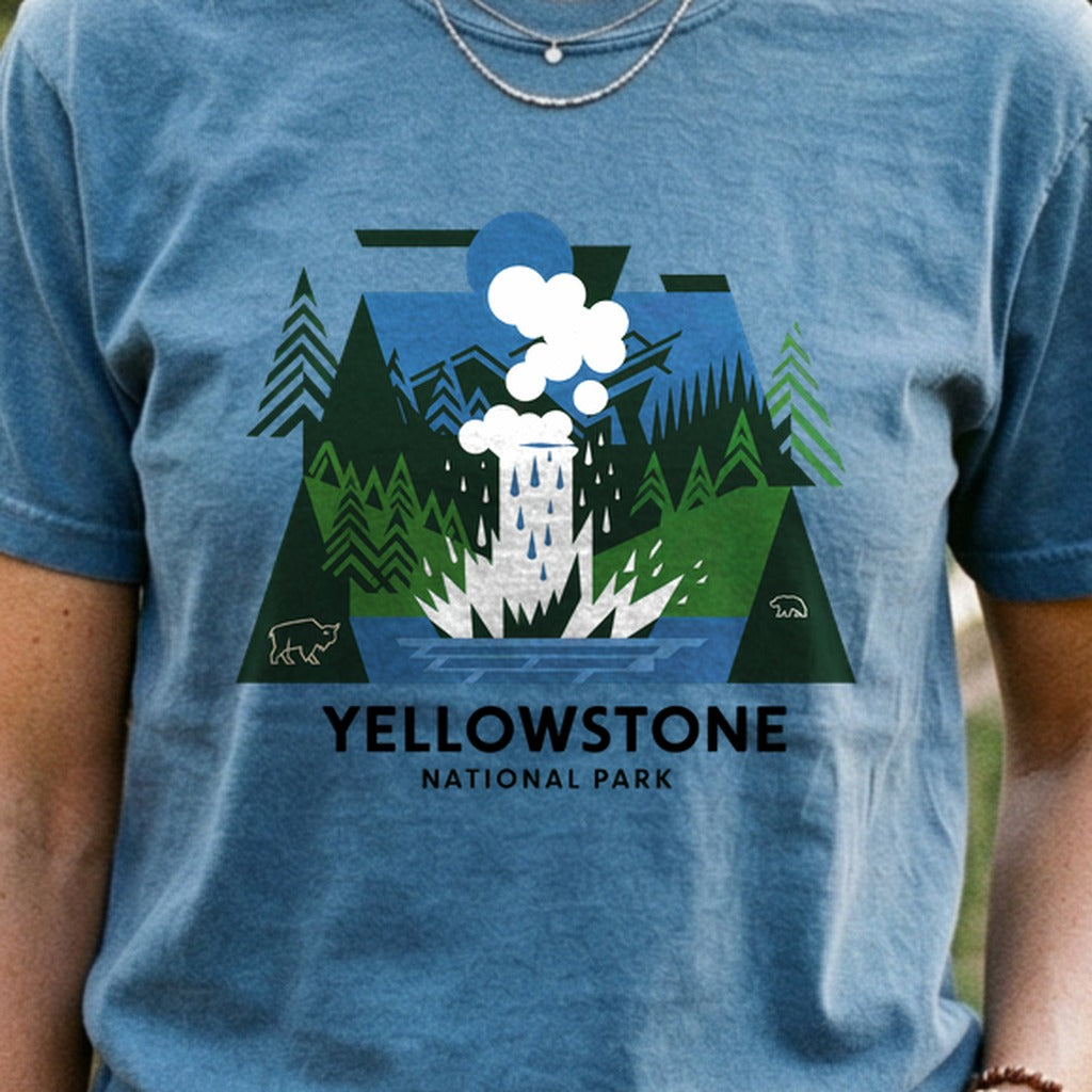 Yellowstone National Park 2 Cotton T-Shirt