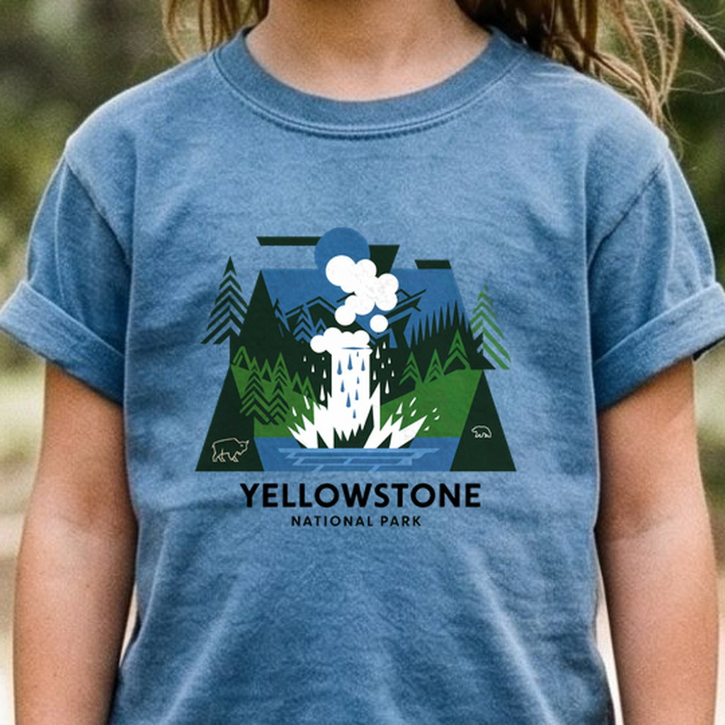 Yellowstone National Park 2 Kids Cotton T-Shirt