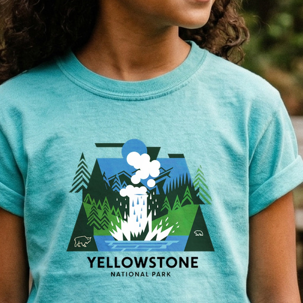 Yellowstone National Park 2 Kids Cotton T-Shirt