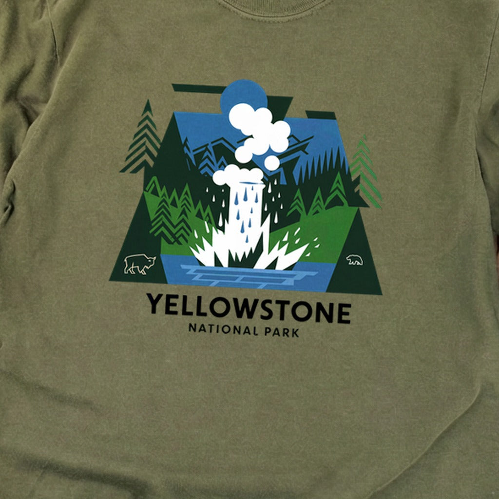 Yellowstone National Park 2 Cotton Long Sleeve