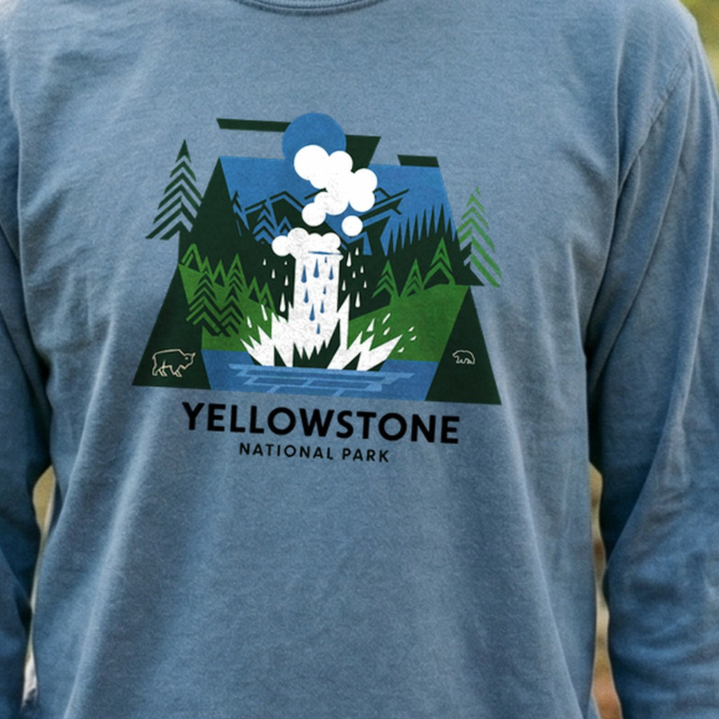 Yellowstone National Park 2 Cotton Long Sleeve