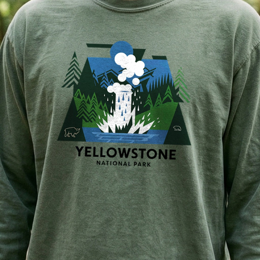 Yellowstone National Park 2 Cotton Long Sleeve