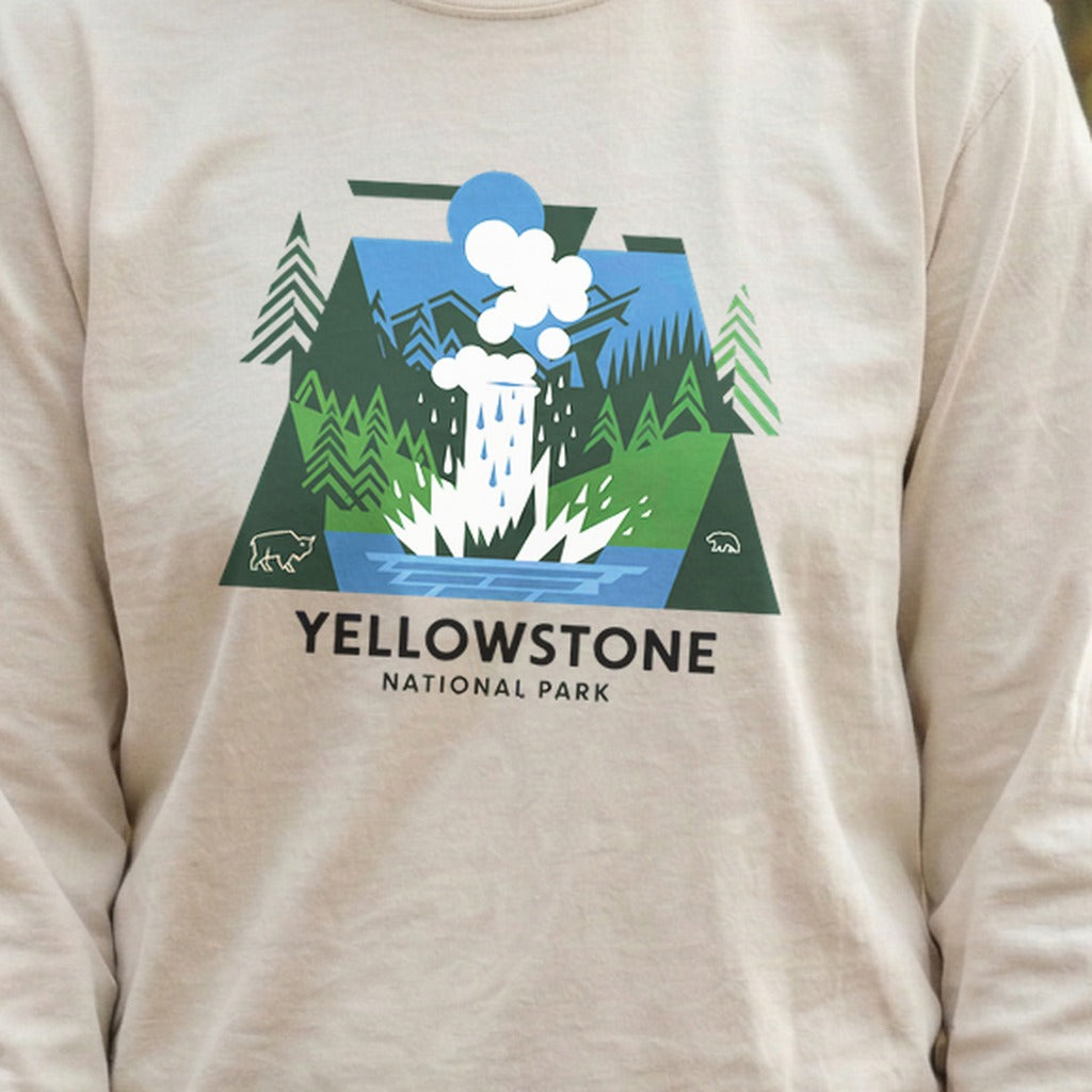 Yellowstone National Park 2 Cotton Long Sleeve