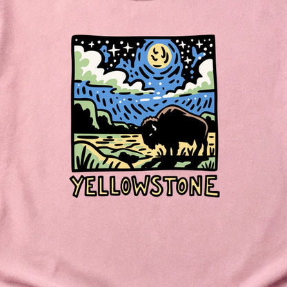 Yellowstone National Park at Night Cotton T-Shirt