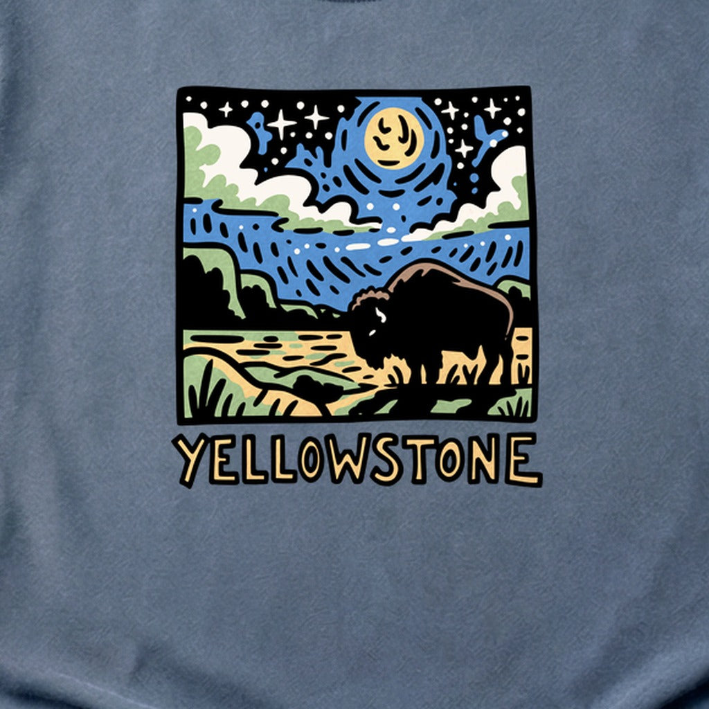 Yellowstone National Park at Night Cotton T-Shirt