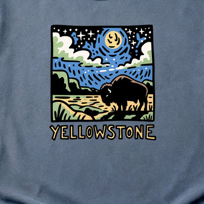 Yellowstone National Park at Night Cotton T-Shirt