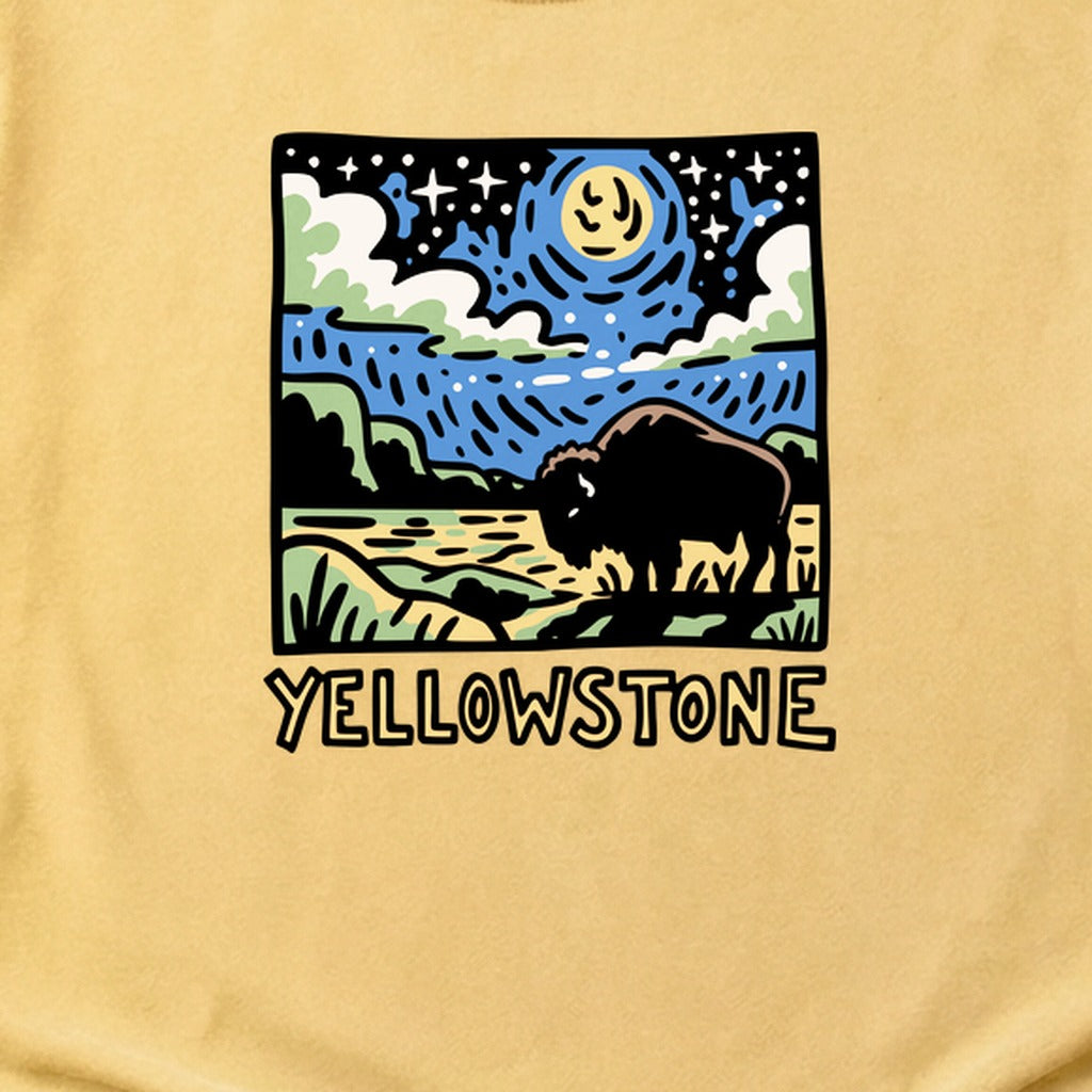 Yellowstone National Park at Night Cotton T-Shirt