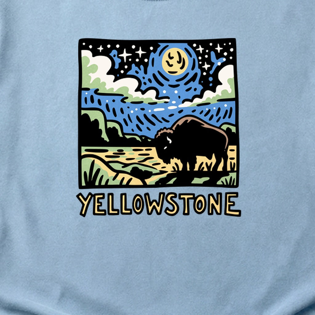 Yellowstone National Park at Night Cotton T-Shirt