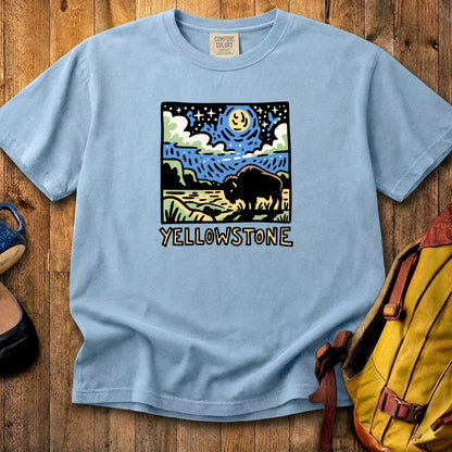 Yellowstone National Park at Night Cotton T-Shirt