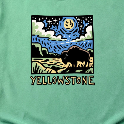 Yellowstone National Park at Night Cotton T-Shirt