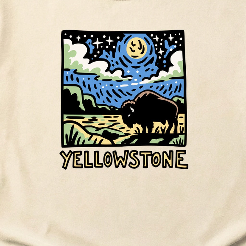 Yellowstone National Park at Night Cotton T-Shirt