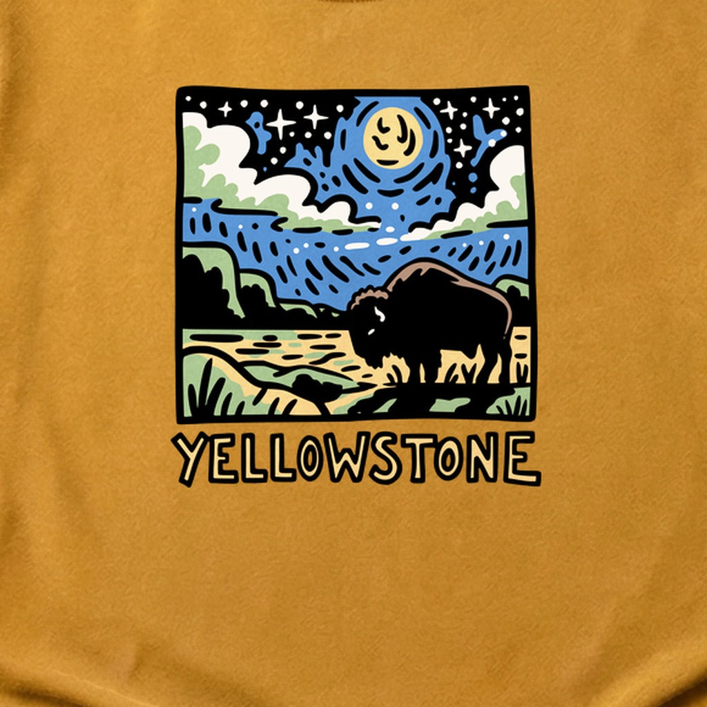 Yellowstone National Park at Night Cotton T-Shirt