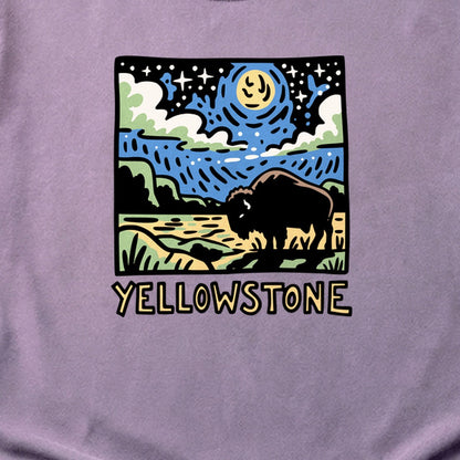 Yellowstone National Park at Night Cotton T-Shirt