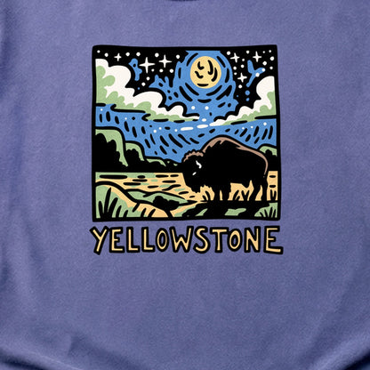 Yellowstone National Park at Night Cotton T-Shirt