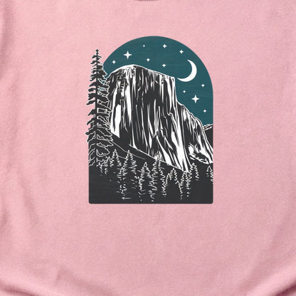 Yosemite El Capitan at Night Cotton T-Shirt