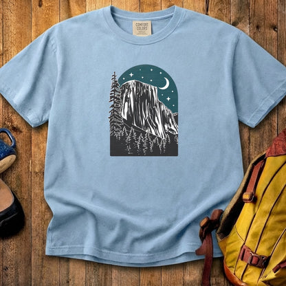 Yosemite El Capitan at Night Cotton T-Shirt